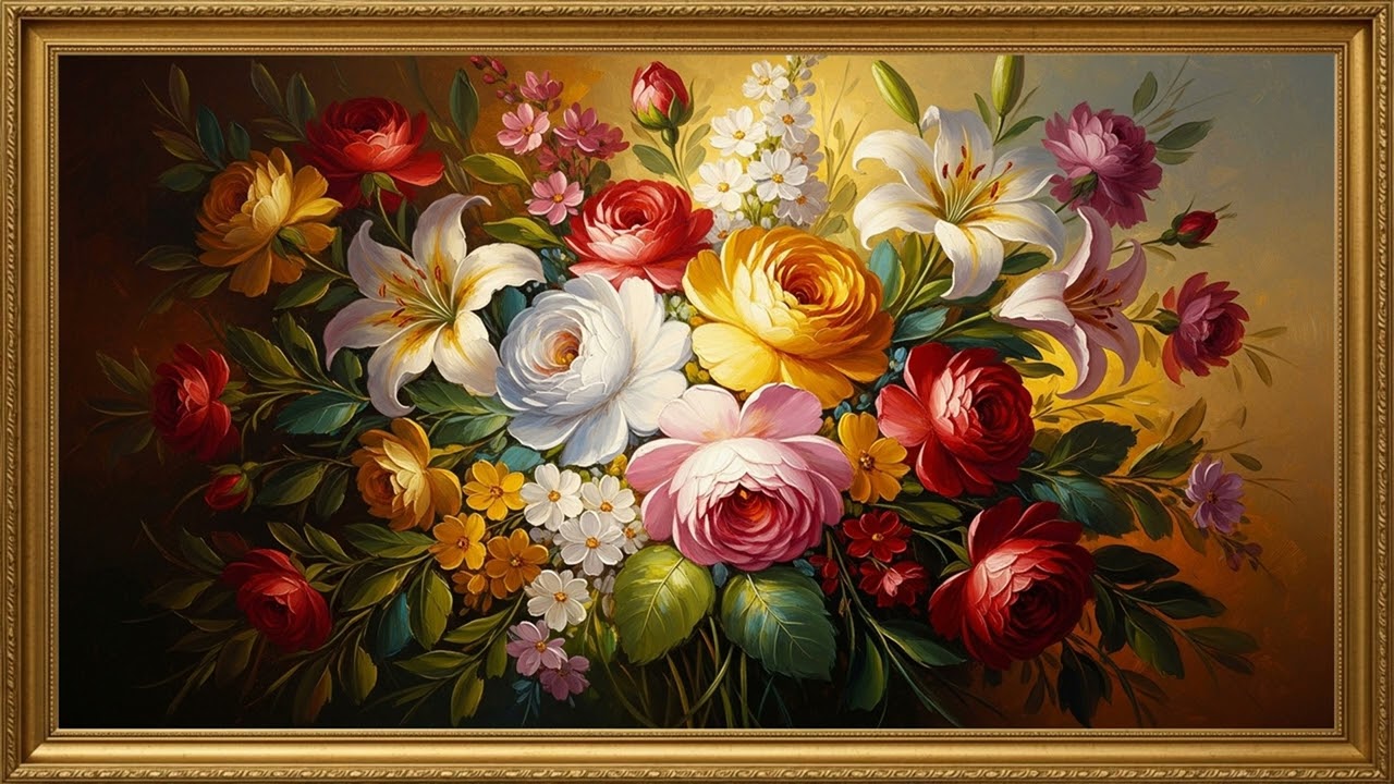 Golden Light Floral Arrangement | Sophisticated Fine Art