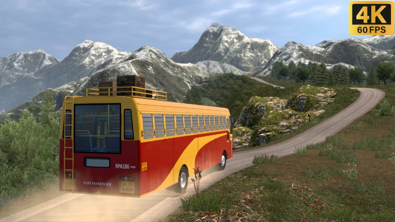 INDIAN BUS EXTREME DRIVING SERIES Part 3 - Ksrtc Driving on Dangerous Roads | ETS 2