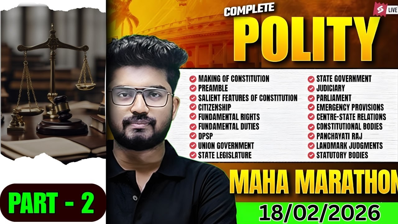 Complete Polity In One Video | Odisha Polity Marathon Class -2 For OSSC CGL, RI ARI AMIN, VAW 2026