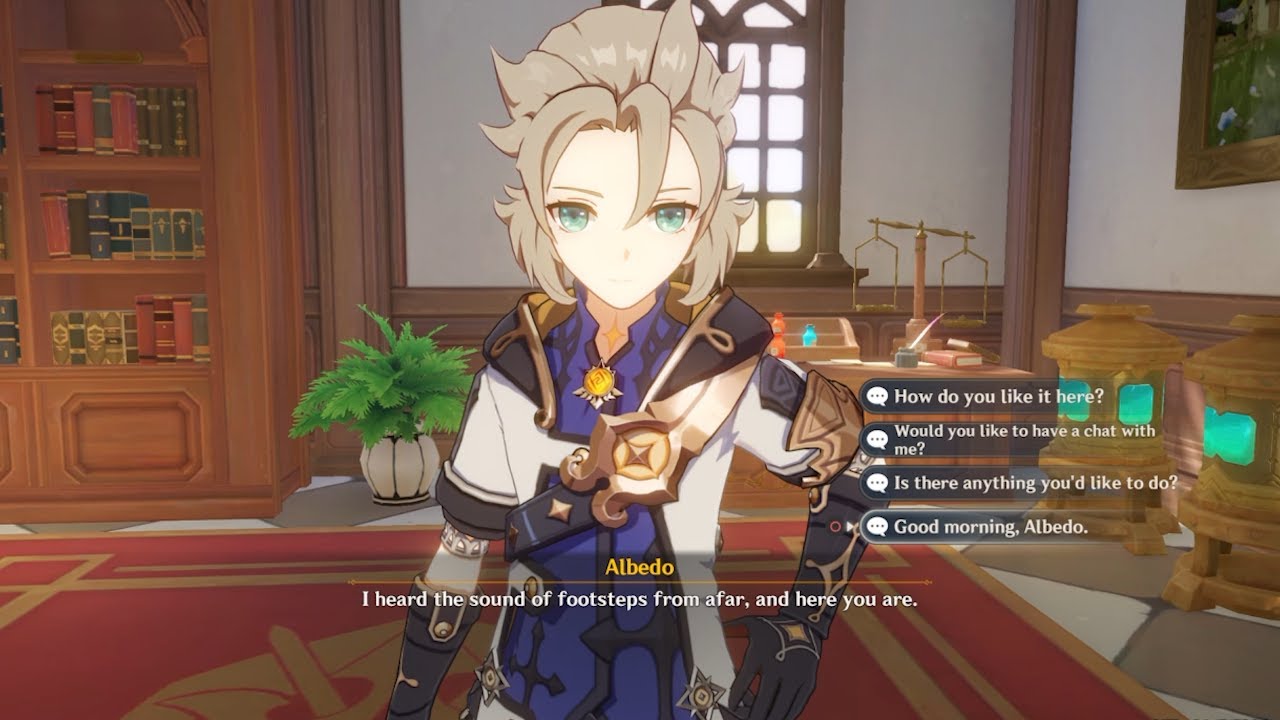 All Albedo Teapot Voice lines  ( English ) | Genshin Impact