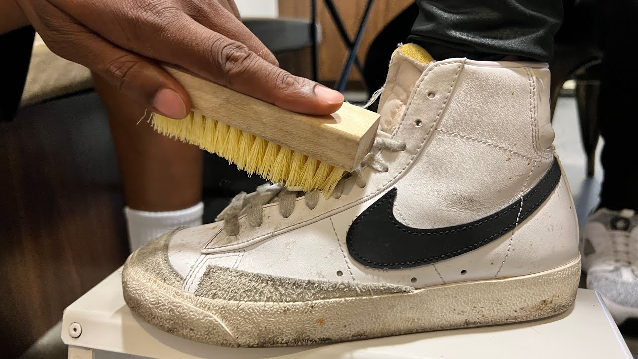 How To Clean White Nike Blazer Using EBkicks