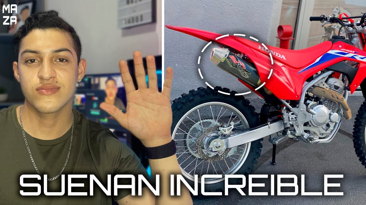 ¡5 MEJORES ESCAPES PARA CRF 250F! / MAZA