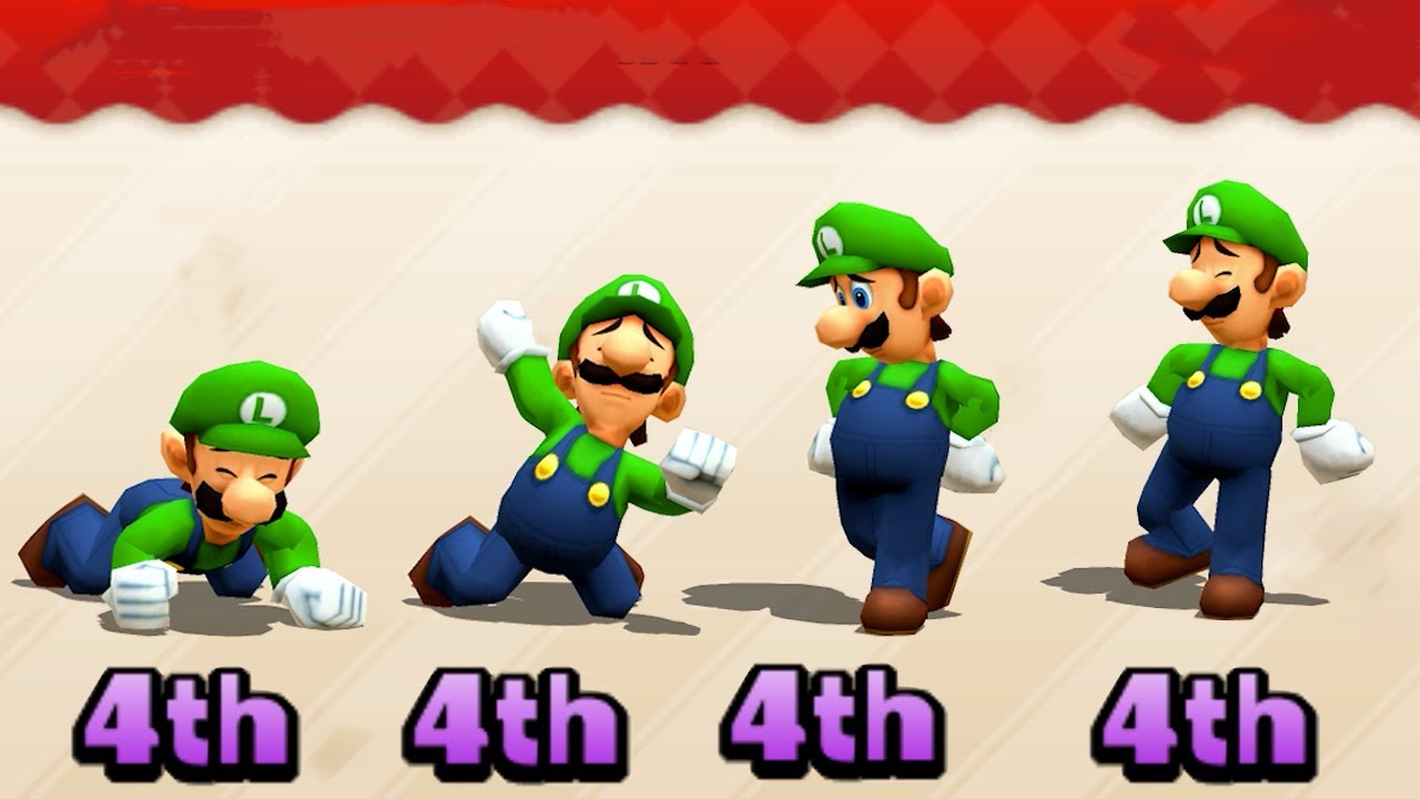 Mario Party the Top 100 - Bad day of Luigi - Luigi vs Mario vs Wario vs Waluigi