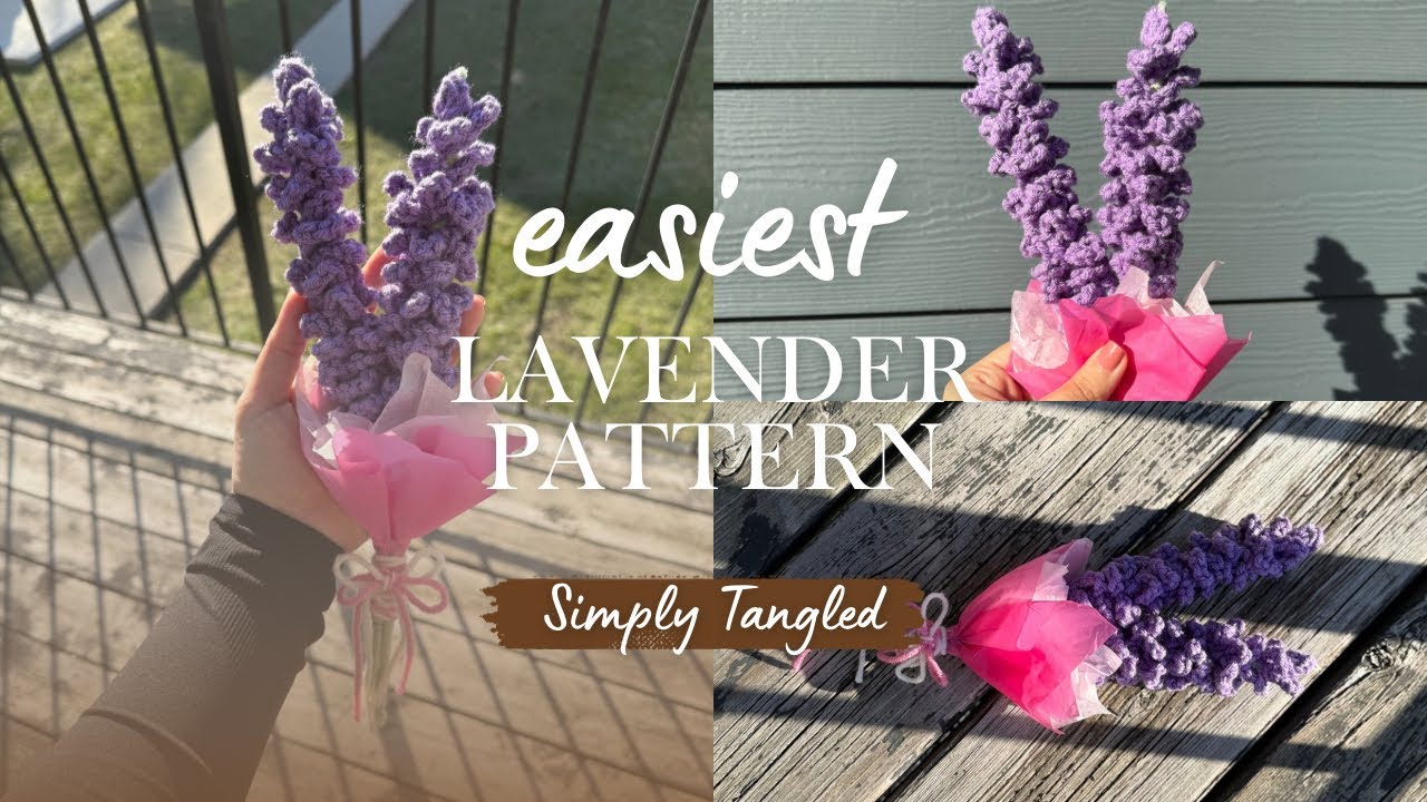 Easiest Crochet Lavender Pattern for Beginners 