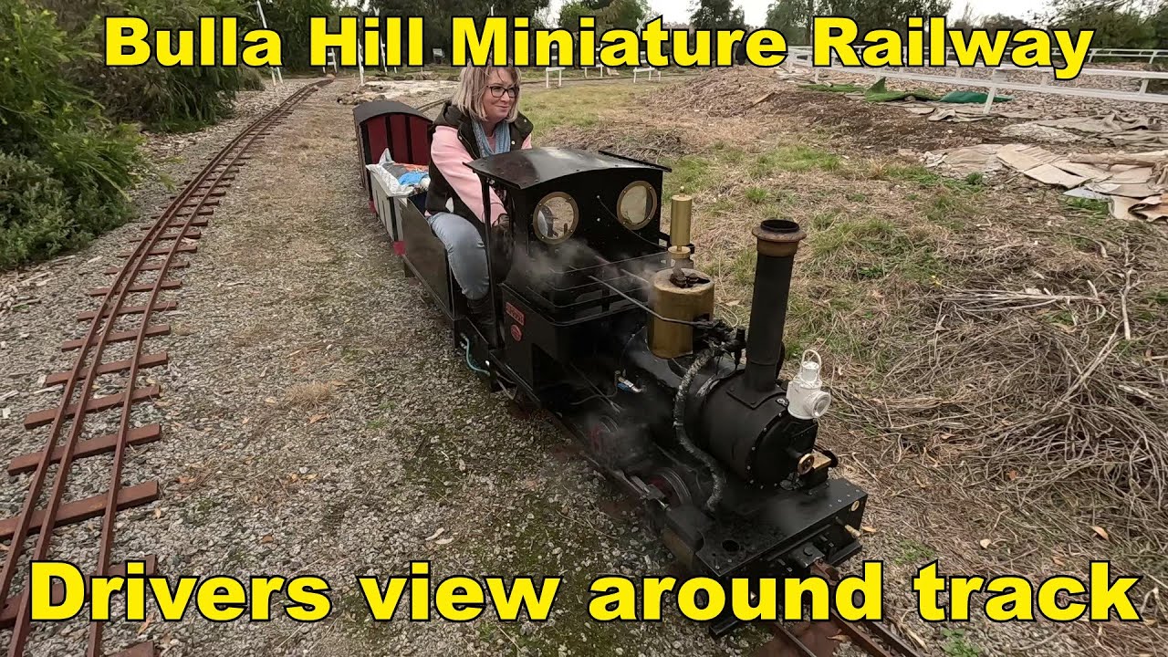 Drivers view, Bulla Hill Railway, Bulla, Victoria. April 2023