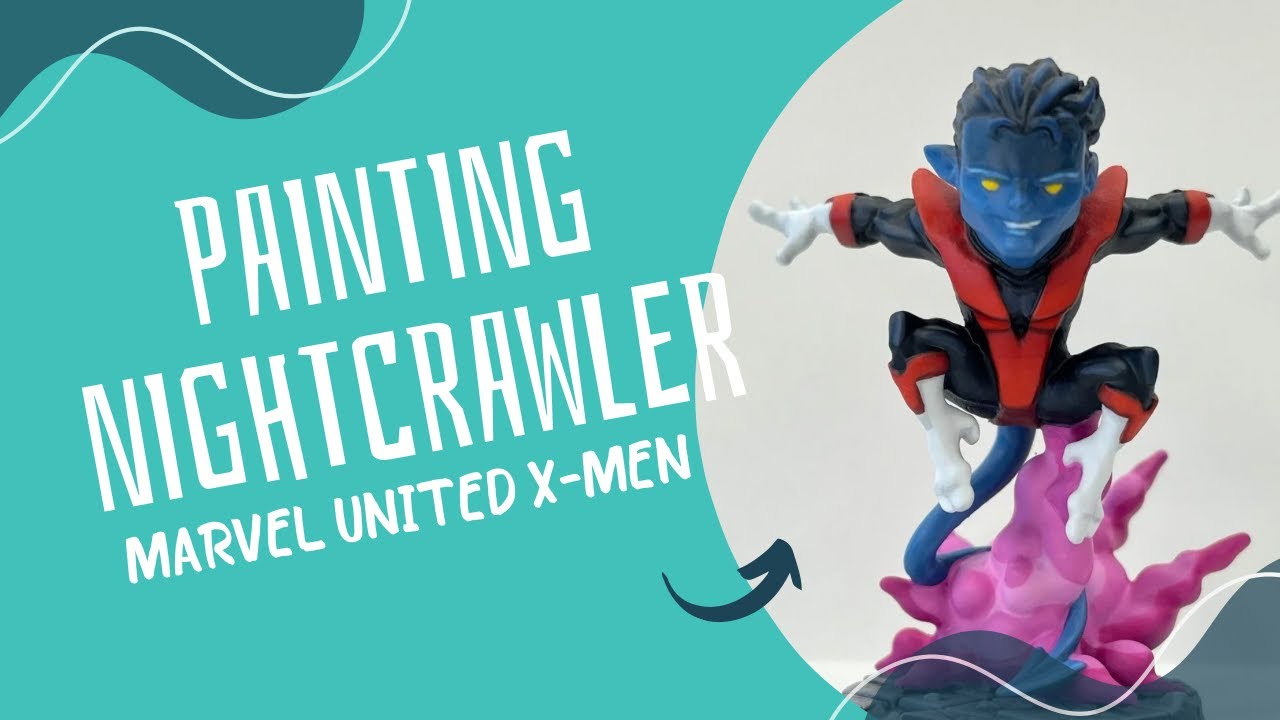 Painting Marvel United Nightcrawler - Marvel United X-Men - Miniature Painting Tutorial