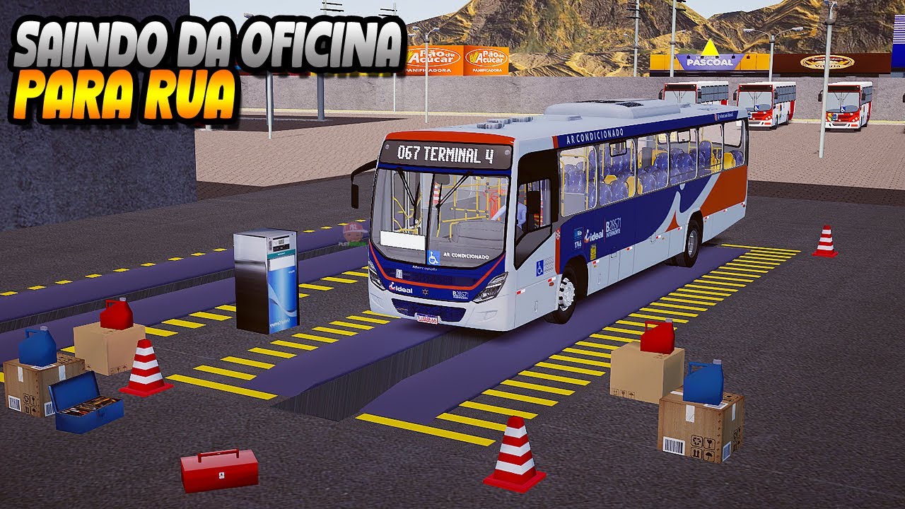 TIREI O ONIBUS DA OFICINA E COLOQUEI PRA RODAR - PROTON BUS SIMULATOR