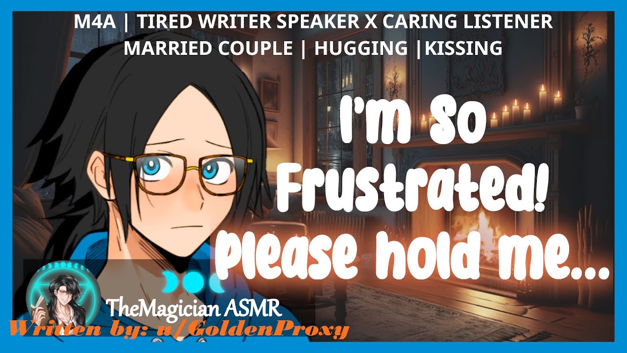 Comforting Your Struggling Writer Husband | Caring Listener | Married | Kissing | M4A ASMR Roleplay