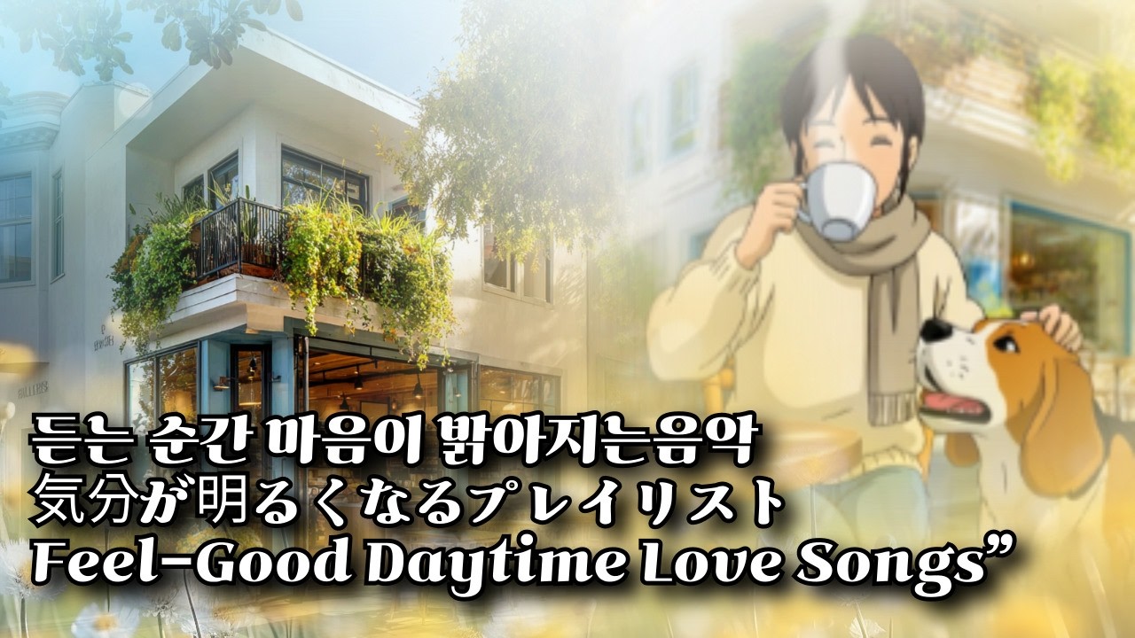 🐶애견과 듣는 카페팝 모음|카페팝|햇살감성|애견플레이리스트 |산책노래 |낮감성 #연애초반노래 |힐링팝