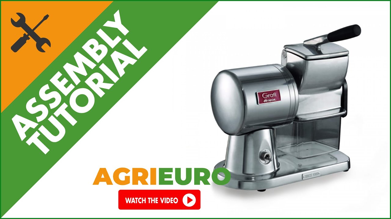 Ariete Grat&igrave; Superior 350 W Electric Cheese Grater - with Stayfresh Cover - Assembly tutorial
