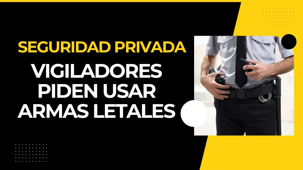 Seguridad privada: los vigiladores piden usar armas letales