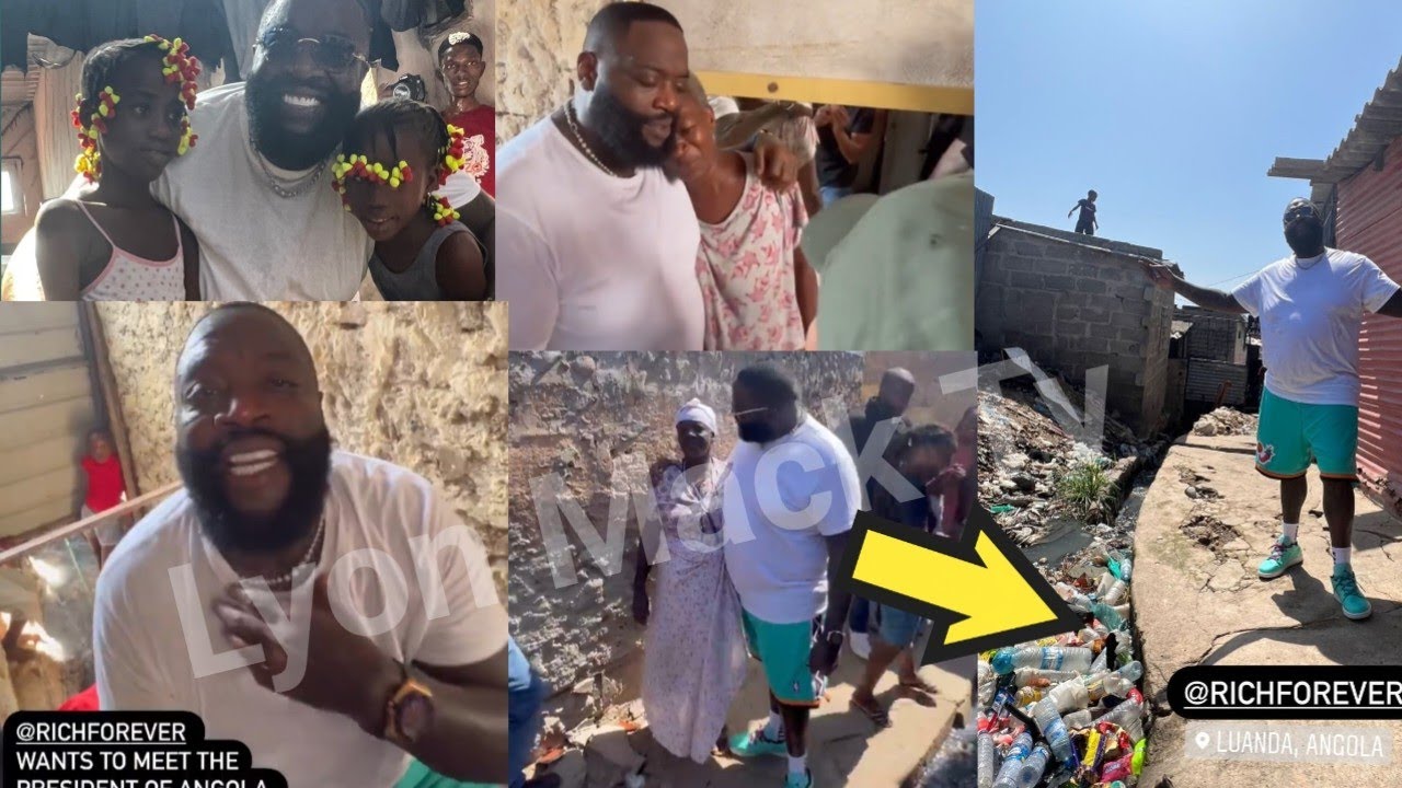 Rick Ross Visit Slumps In Angola, As He Appreciate Africa Celeb Supporting His Brand
