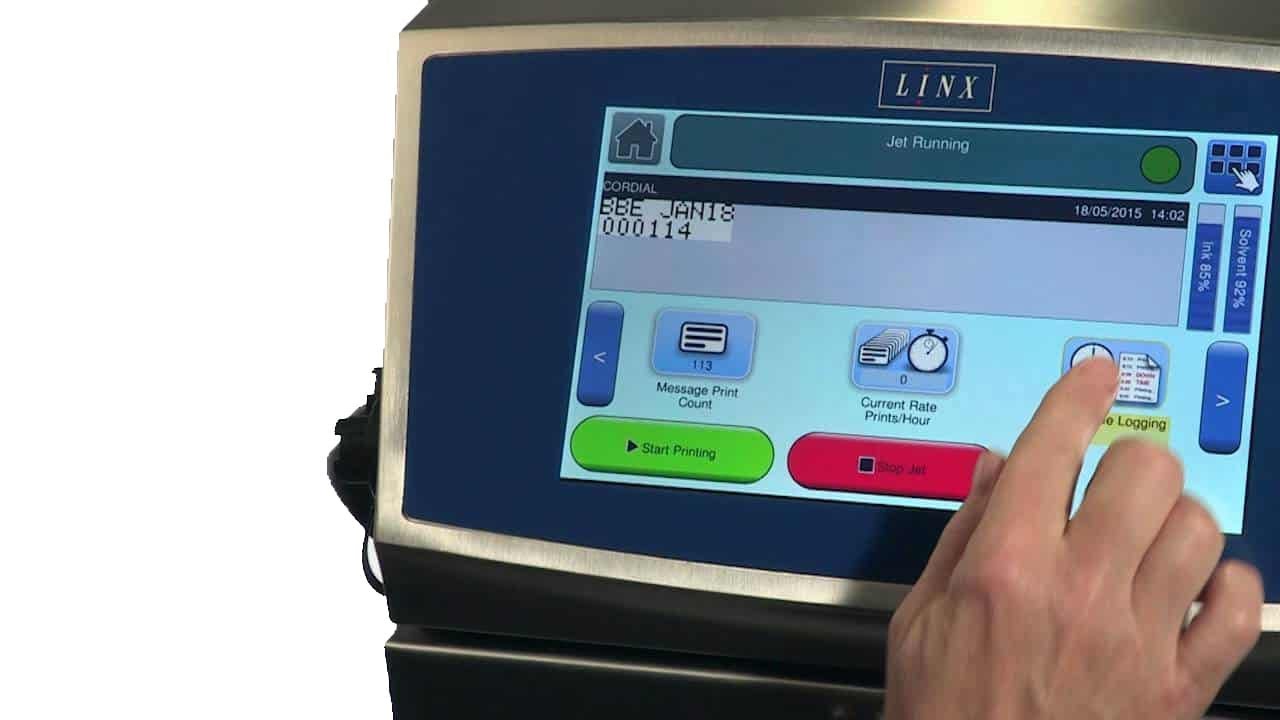 Linx 8900 | Linx 8910 | Industrial coding and marking | Industrial Inkjet printers