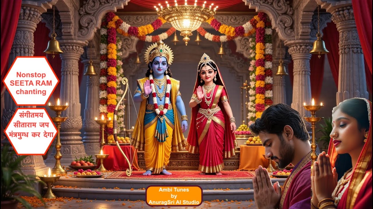 Nonstop Sita Ram Chanting | सीता राम जप 🙏 | Ram Naam Jaap for Peace & Meditation