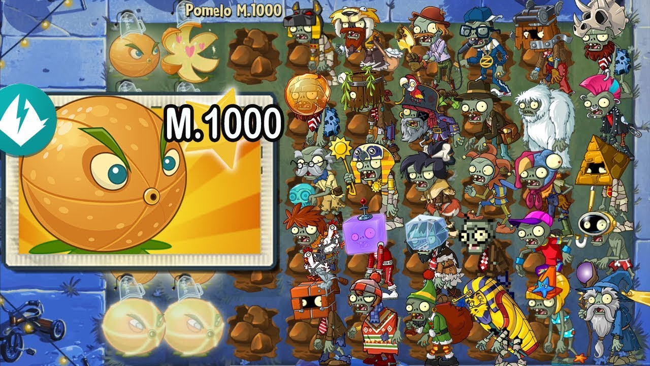 Plants vs Zombies 2 - Alv Super Pomelo Level 1000
