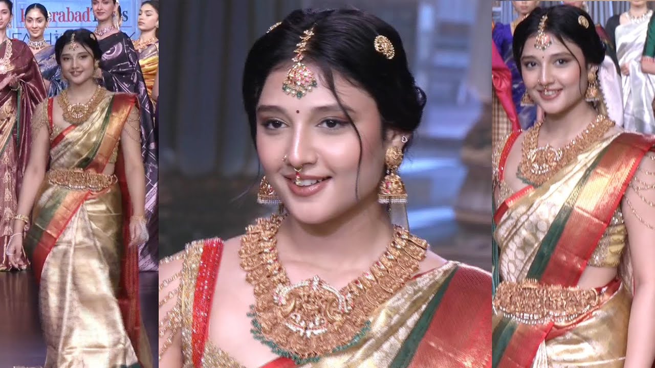 Ritika Nayak Ramp Walk Visuals at XITI Weaves HTFW2025 | Actress Ritika Nayak Ramp Walk