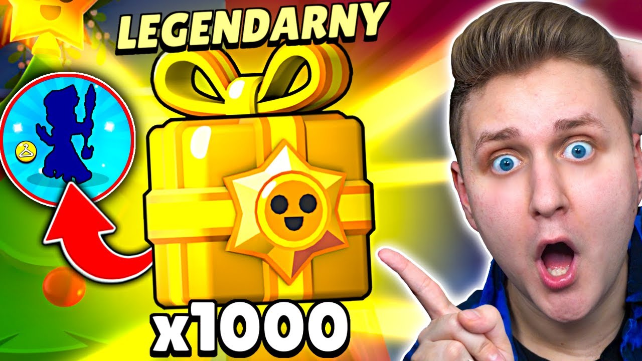 OTWORZYŁEM 1000x PREZENT&Oacute;W w BRAWL STARS i stało się TO!😱 *LEGENDA!*
