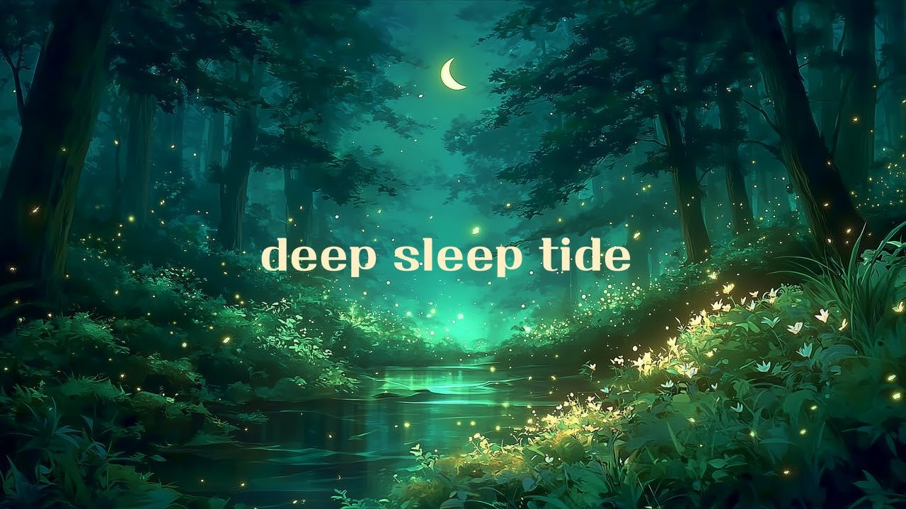 🌙 Emerald Forest Stream | 9H Deep Sleep Piano — Moonlit Calm for Rest