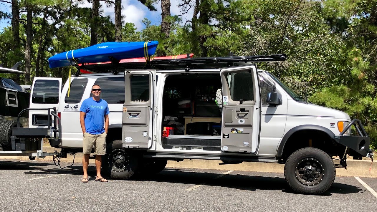 VANLIFE TOUR | Teachers 4x4 Custom Adventure Van and Camping Trailer