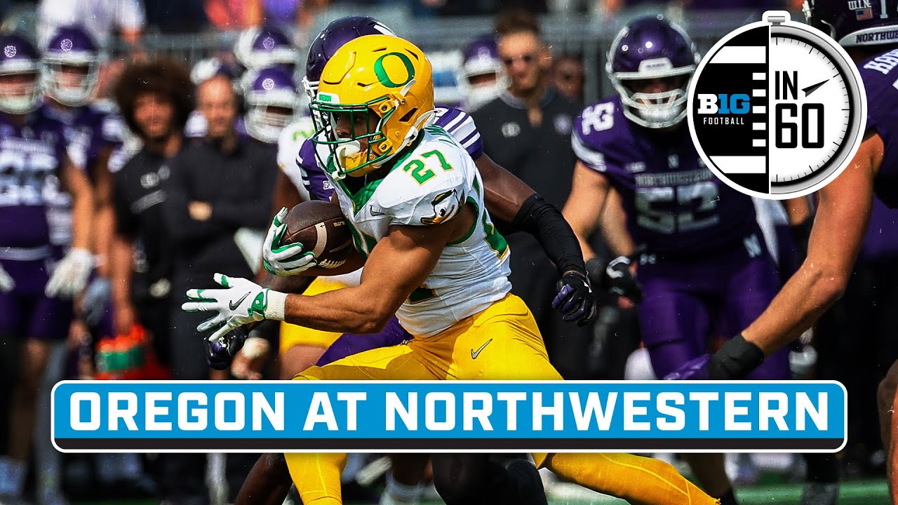 Oregon at Northwestern | Sept. 14, 2025 | Big Ten Football in 60