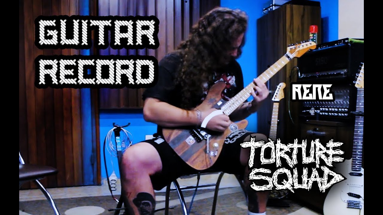 Rene Simionato - Far Beyond Existence guitar recording session 2017