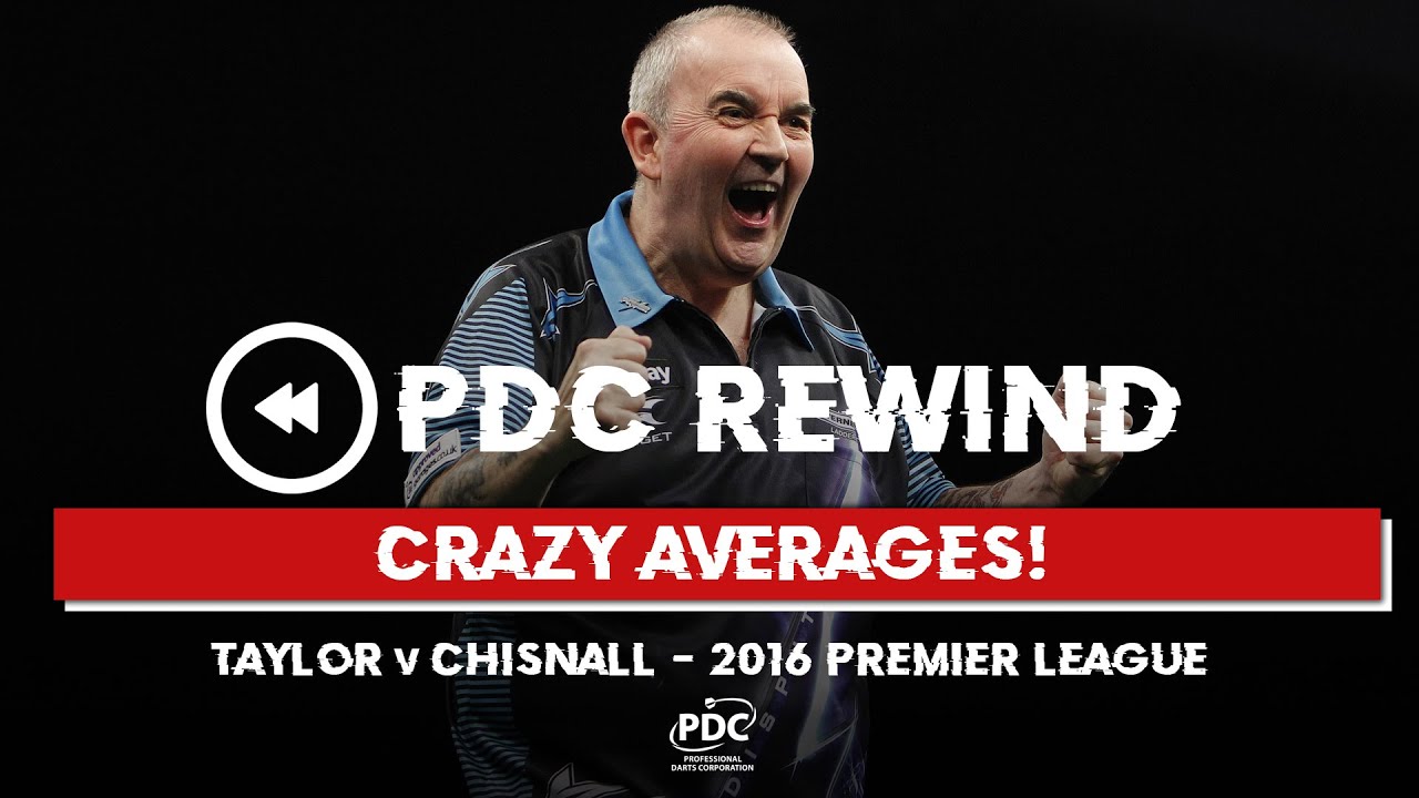 CRAZY AVERAGES! Taylor v Chisnall | 2016 Premier League