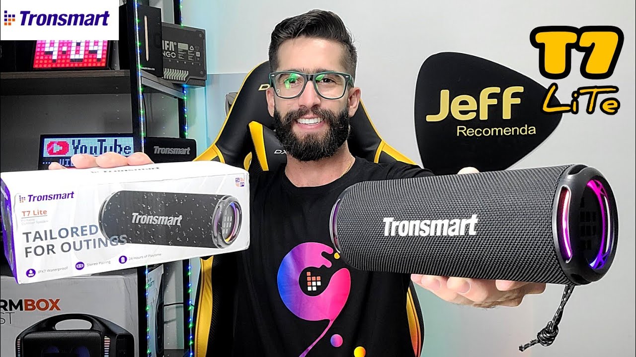 TRONSMART T7 LITE 24W Rms: Caixa de som BARATA, 24h de bateria e IPX7! (Unboxing/Análise Completa)