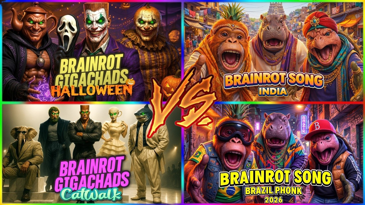 🔥 BRAINROT GIGACHADS 🆚 BRAINROT SONGS | GLOBAL TILES HOP BATTLE 🔥