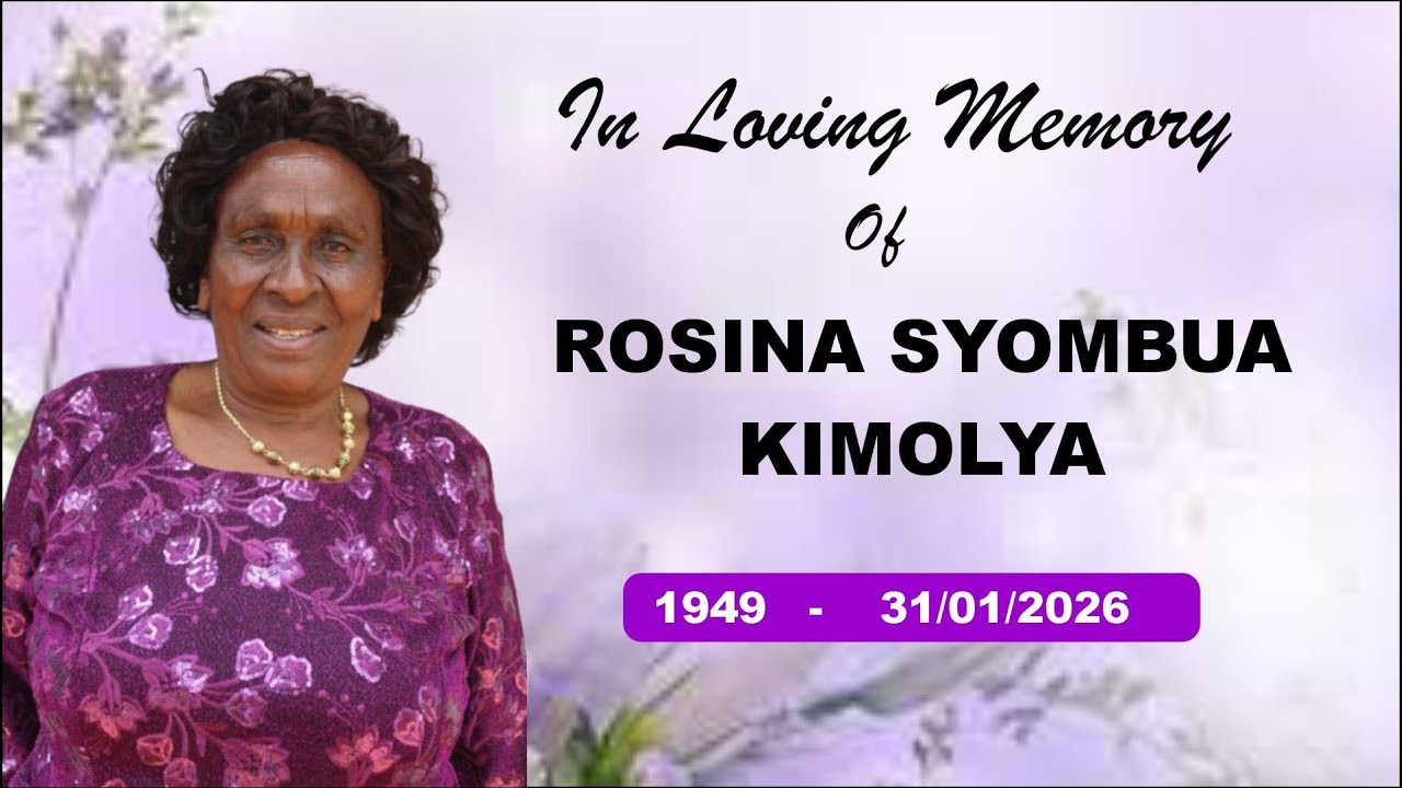Celebrating life of the late Rosina Syombua Kimolya // 1949 - 31/01/2026.