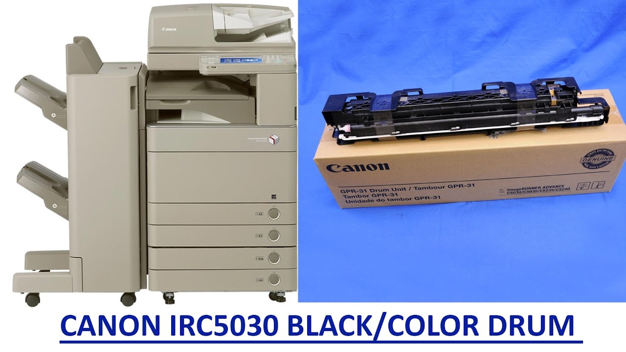 HOW TO CHANGE DRUM UNIT ON THE CANON IR ADVANCE C5030/C5035/C5045/C5051