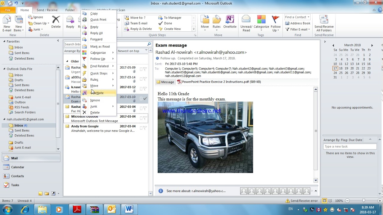 ICDL Module 7 - Using Outlook 2010 _ Video 3