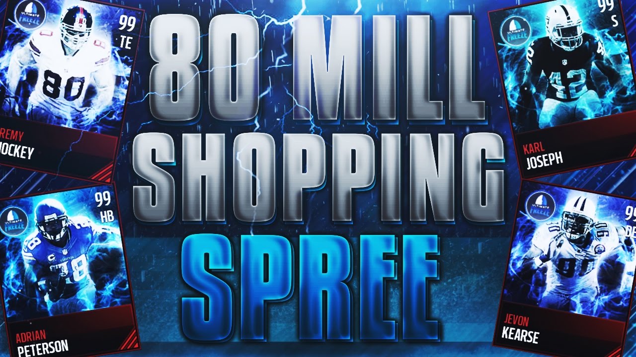 80 MILLION COIN SHOPPING SPREE!? - Madden Mobile 17
