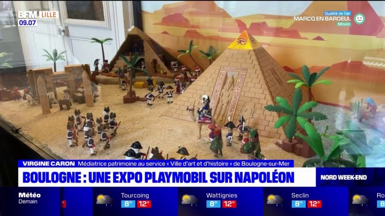 La vie de Napoléon retracée par les Playmobil de Dominique Béthune à Boulogne sur Mer