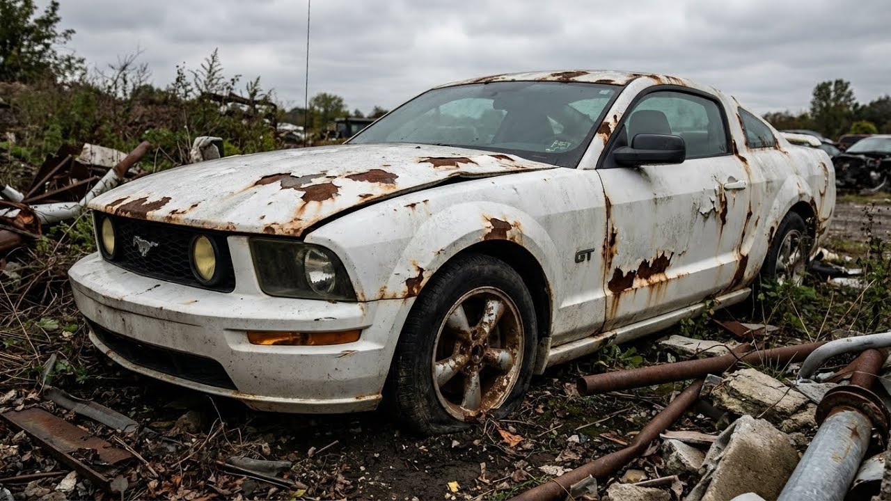 ASMR Car Restoration! Full Restoration of a Ford Mustang GT 2005 from Total Disrepair to New