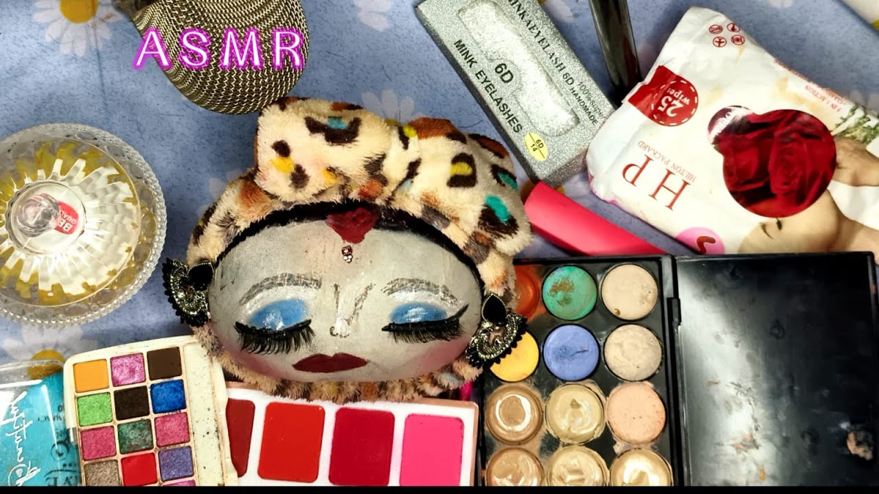 ASMR|| Makeup and Skin Care on Big Fruit to Fall Sleep (No Talking ) 🍑