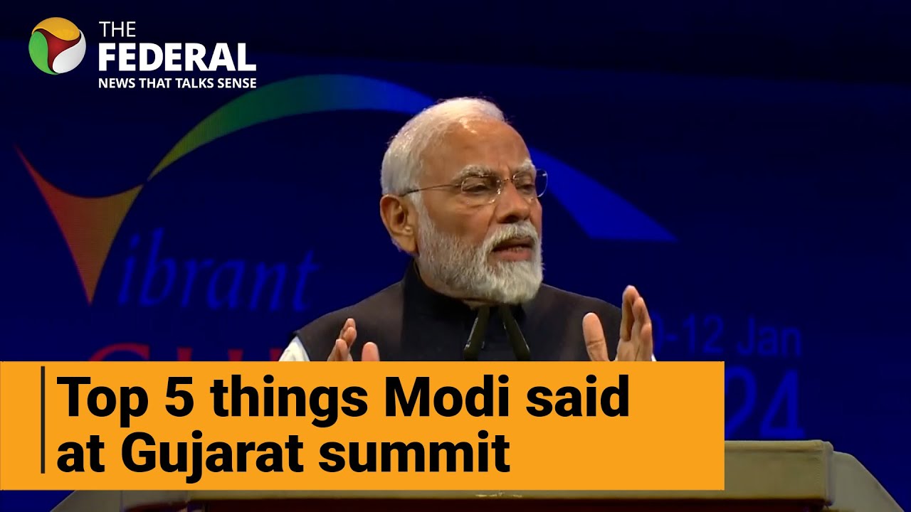 Gujarat Global Summit 2024 : Top 5 high points of PM Modi's speech | The Federal