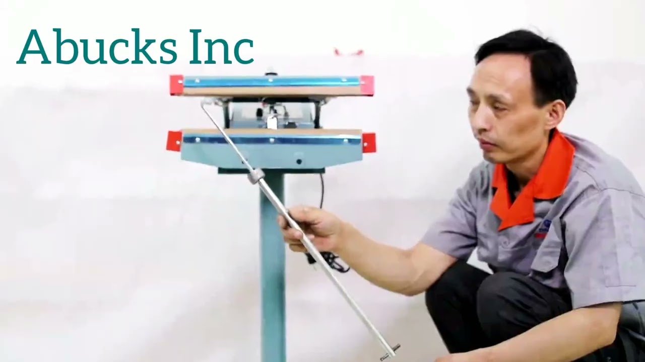 Installation of Electric Foot Pedal Pouch Heat Sealing Machine.