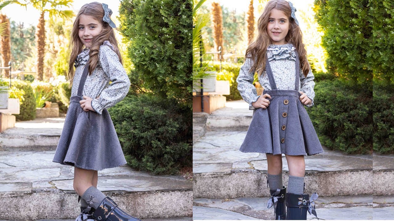 Falda de pana para niña. REVISTA PATRONES INFANTILES Nº11.