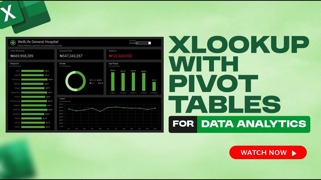 Освойте XLOOKUP и сводные таблицы в Excel &mdash; полное руководство по анализу данных для начинающих