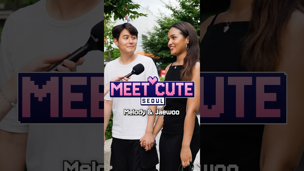 Meet cute French Korean couple 🇫🇷❤️🇰🇷 #couplegoal #couple #korea #dating