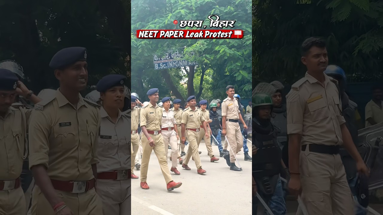 NEET PAPER LEAK PROTEST 🪧 (📍Chhapra) #Neet #Protest #Chhapra #shorts