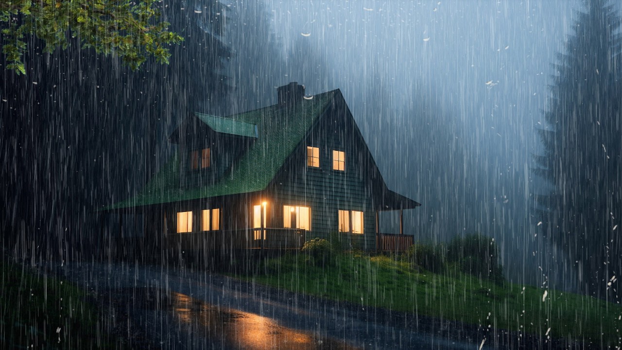Son de Pluie Relaxant pour Dormir après 3 Minutes - Pluie pour Dormir, Méditation - ASMR
