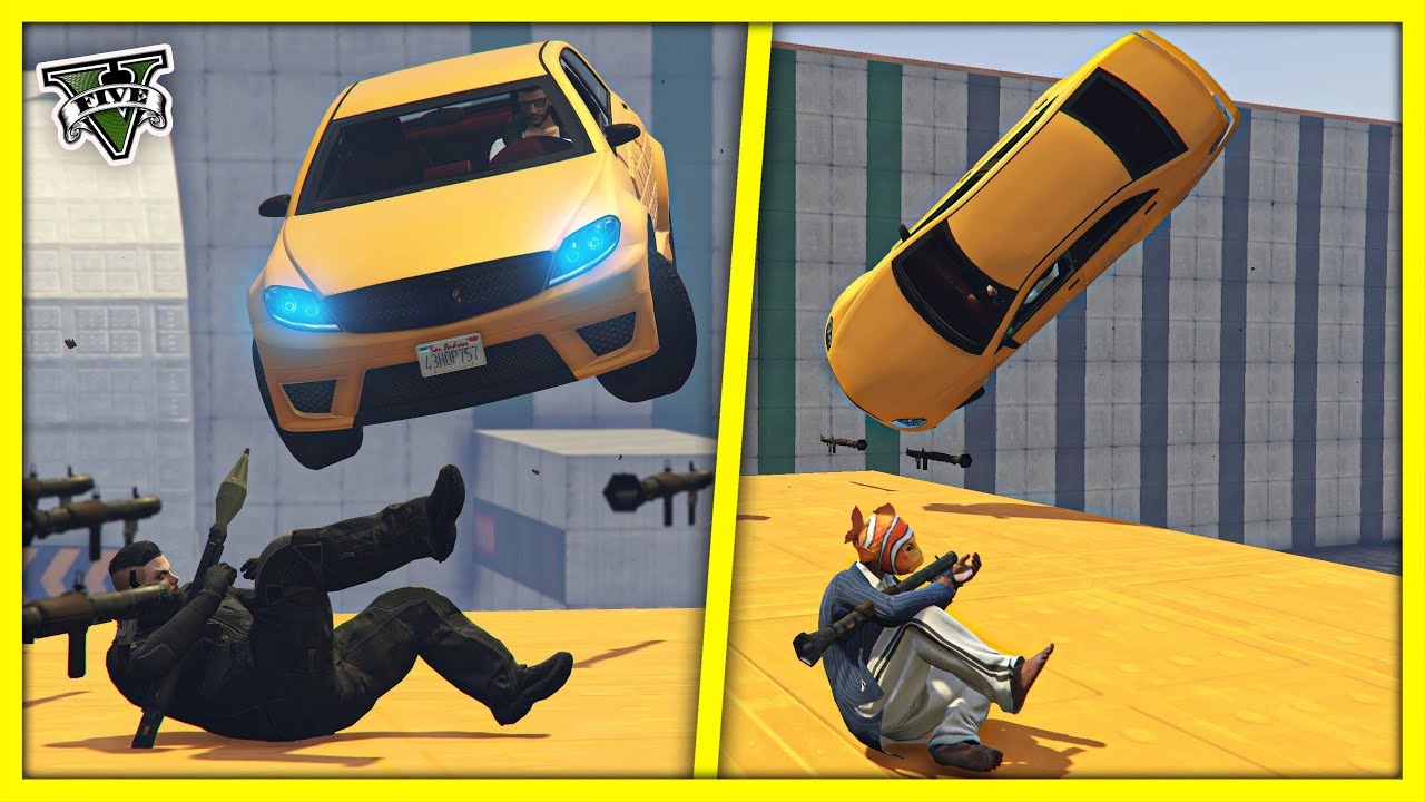 قراند 5 | ار بي جي ضد سيارات 🔥 أقوى لقطة في تاريخ المود 😍 | GTA 5 Parkour
