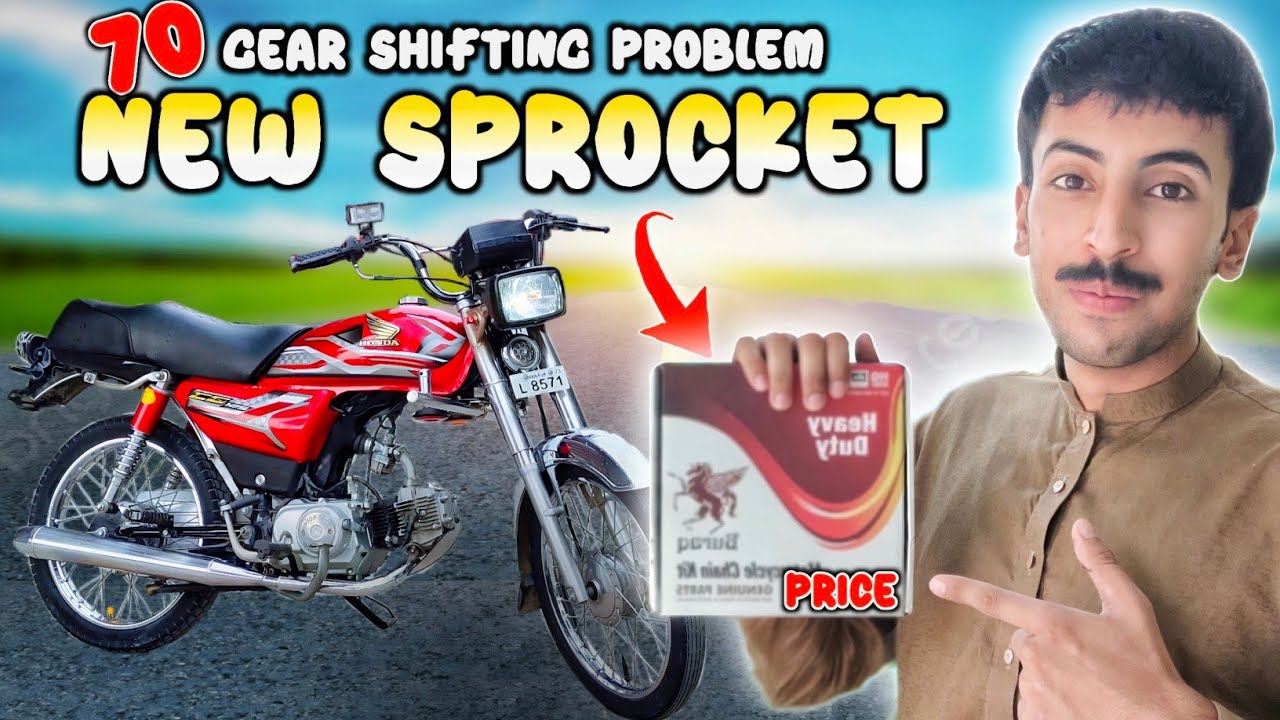 Honda CD 70 Chain Sprocket Change | Purani Sprocket Ky Maslay + Backlight Install😍
