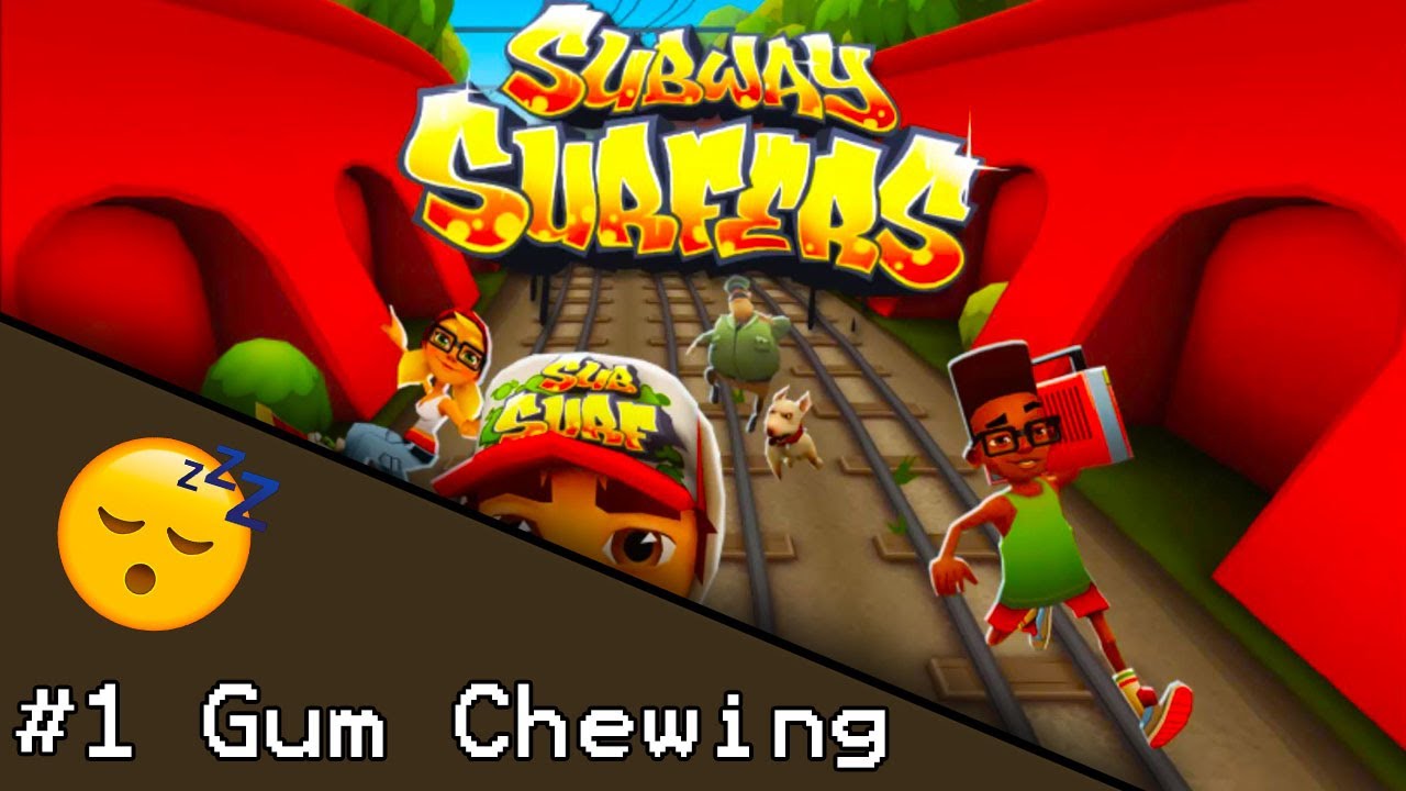 Subway Surfers #1 | Chewing gum ASMR gaming😴 | Level 1 !!!