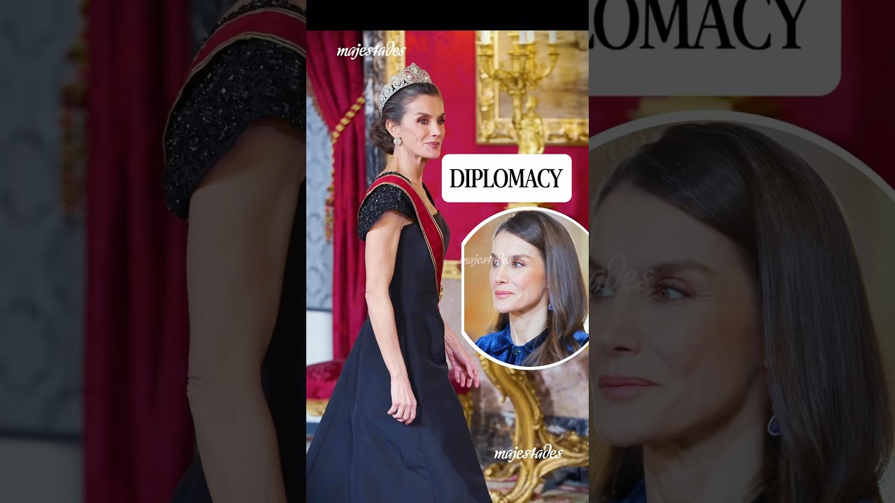 Why does Queen Letizia of Spain 🇪🇸 wear black to a State Banquet?