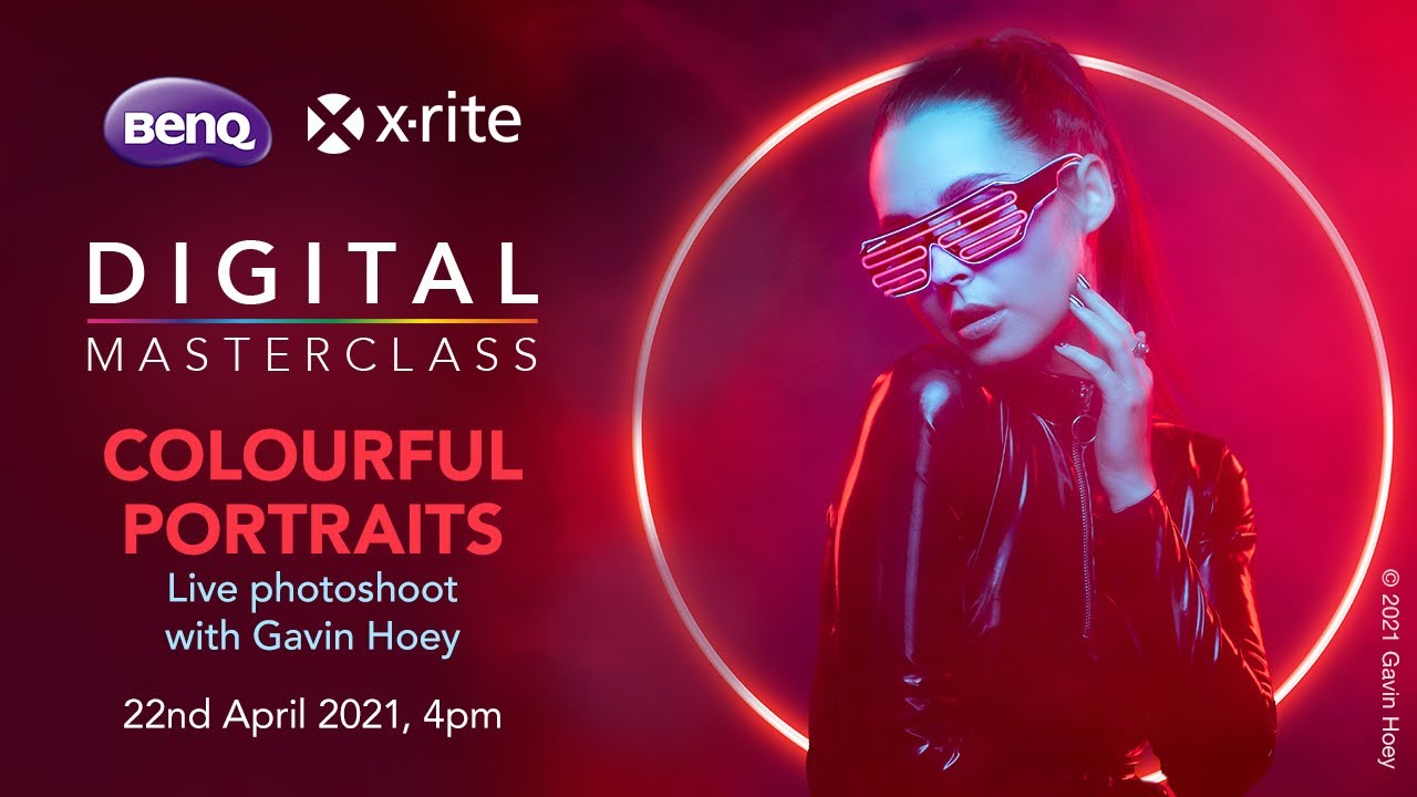Colourful Portraits masterclass - live photoshoot with Gavin Hoey