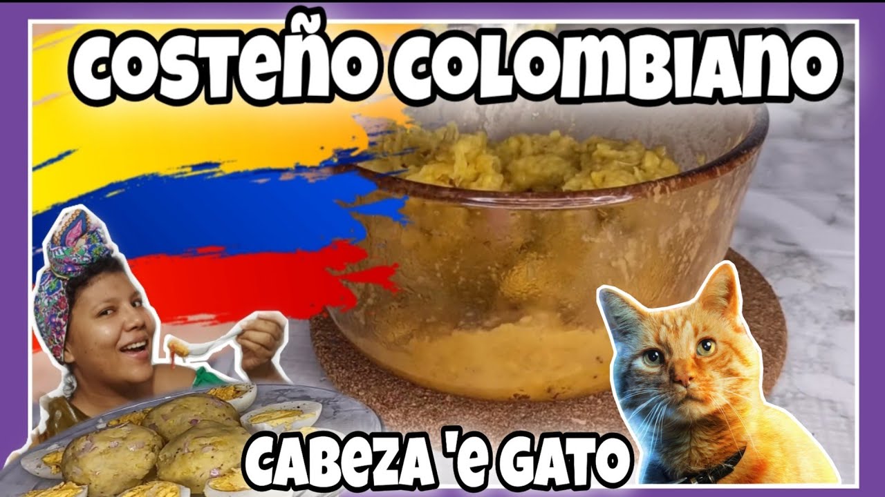 C&oacute;mo hacer CABEZA DE GATO COSTE&Ntilde;O COLOMBIANO desayuno colombiano / Cocina Con Nelu