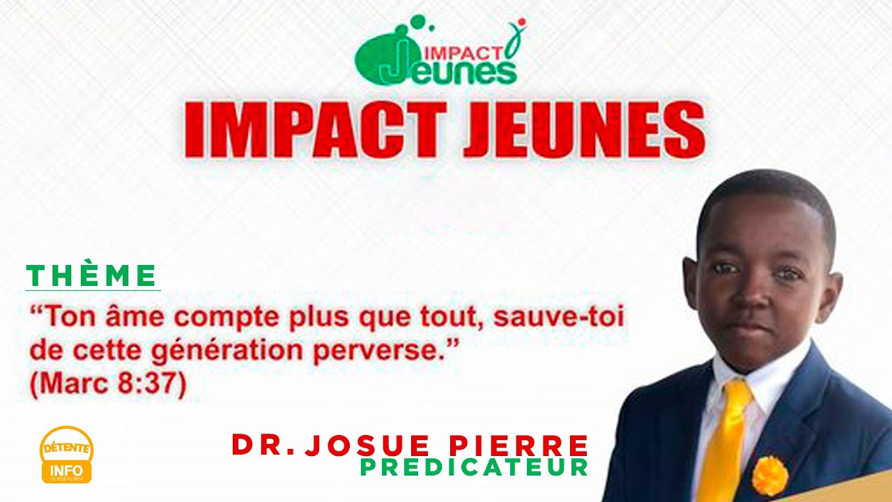Message Dr Josué Pierre || Ton âme compte plus que tout, sauve-toi de cette génération perverse.