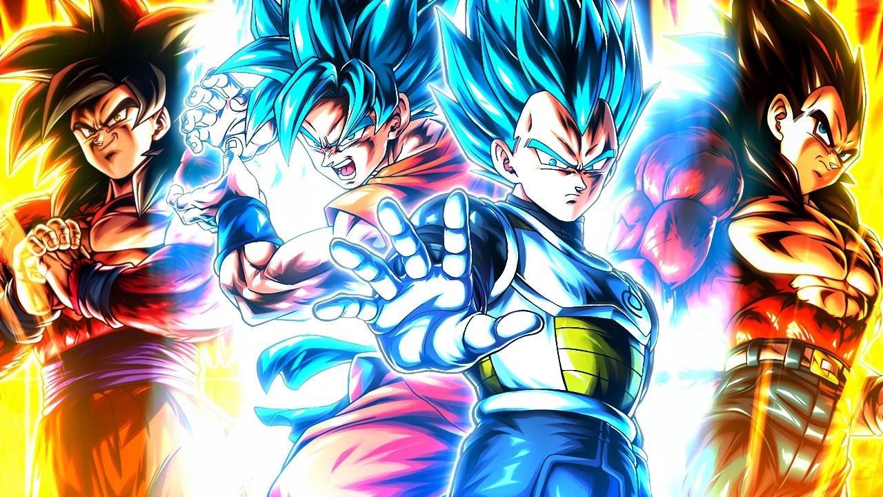 😎¡SUPER SAIYAN 4 y BLUE JUNTOS! GOKU y VEGETA DUAL Dragon Ball Legends